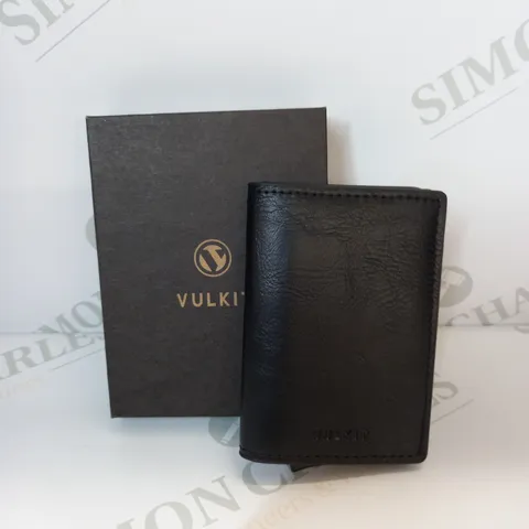 VULKIT CARD HOLDER WALLET IN BLACK