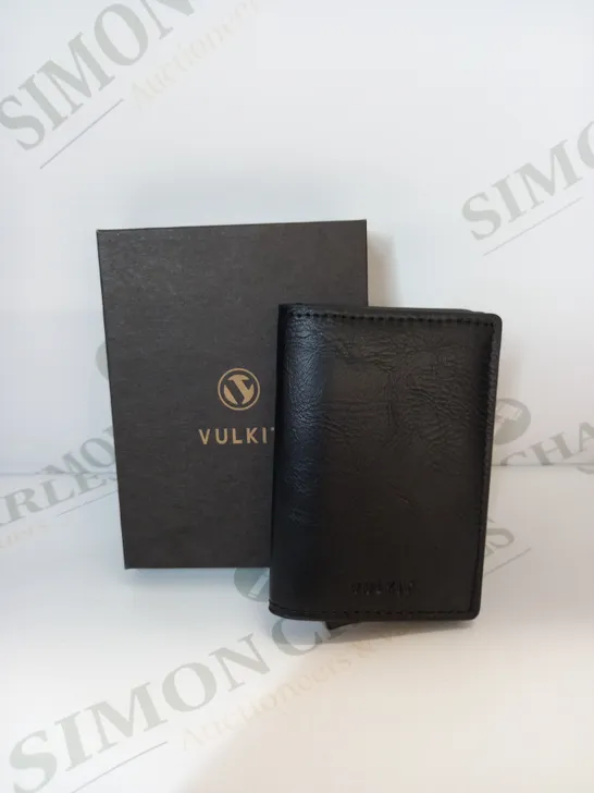 VULKIT CARD HOLDER WALLET IN BLACK