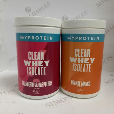 LOT OF 3 MYPROTEIN CLEAR WHEY ISOLATE