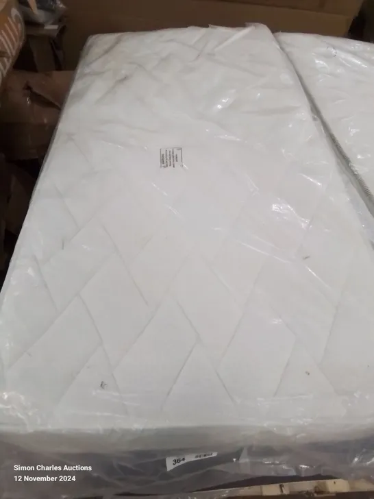 QUALITY BAGGED SILENTNIGHT OPEN COIL SINGLE MATTRESS 