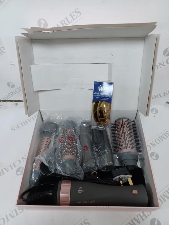 BOXED OPTI-BEAUTY HOT AIR-STYLER WITH ACCESSORIES 