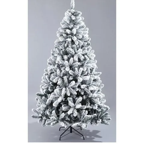 BOXED 8FT FLOCKED EMPEROR CHRISTMAS TREE - COLLECTION ONLY