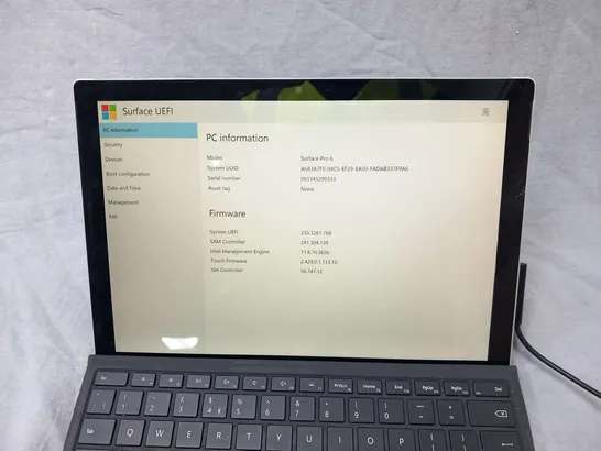 MICROSOFT SURFACE PRO 6 256GB