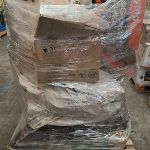 PALLET OF APPROXIMATELY 11 UNPROCESSED RAW RETURN HOUSEHOLD AND ELECTRICAL GOODS TO INCLUDE;