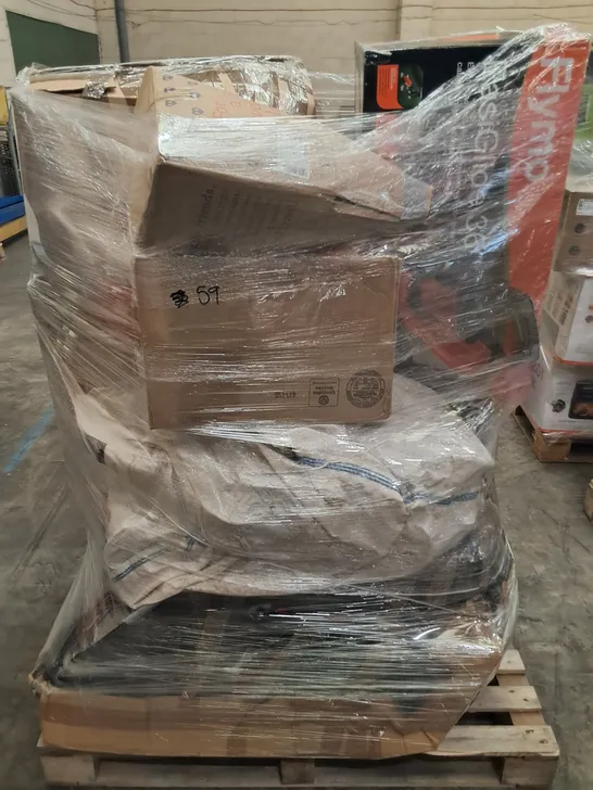 PALLET OF APPROXIMATELY 11 UNPROCESSED RAW RETURN HOUSEHOLD AND ELECTRICAL GOODS TO INCLUDE;