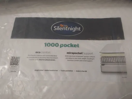 QUALITY BAGGED 4' 6" DOUBLE SILENTNIGHT 1000 POCKET MATTRESS