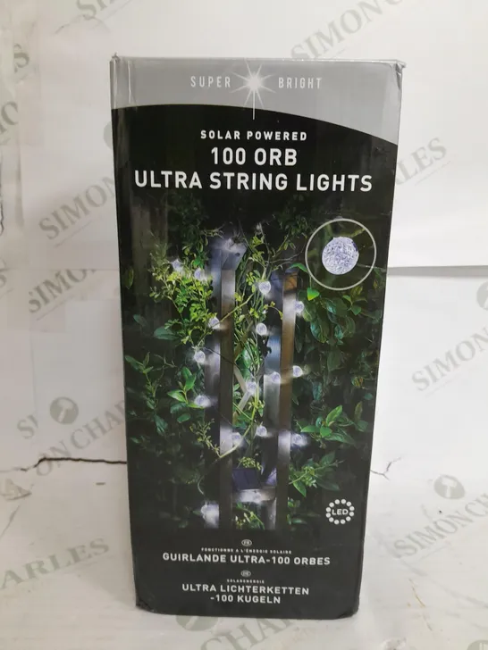 SOLAR STRINGLIGHTS - ULTRA 100 ORB RRP £32.99