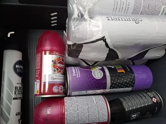 APPROXIMATELY 10 ASSORTED AEROSOL ITEMS IN INCLUDE WD-40, ANTI-PERSPIRANT, DEODORANT, ETC - COLLECTION ONLY