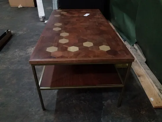 HONEYCOMB DESIGN COFFEE TABLE 120×60CM