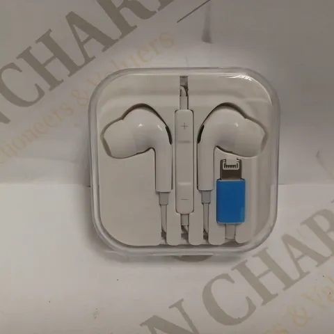 BOXED WIRED EARBUDS - WHITE WITH LIGHTENING CONNECTION