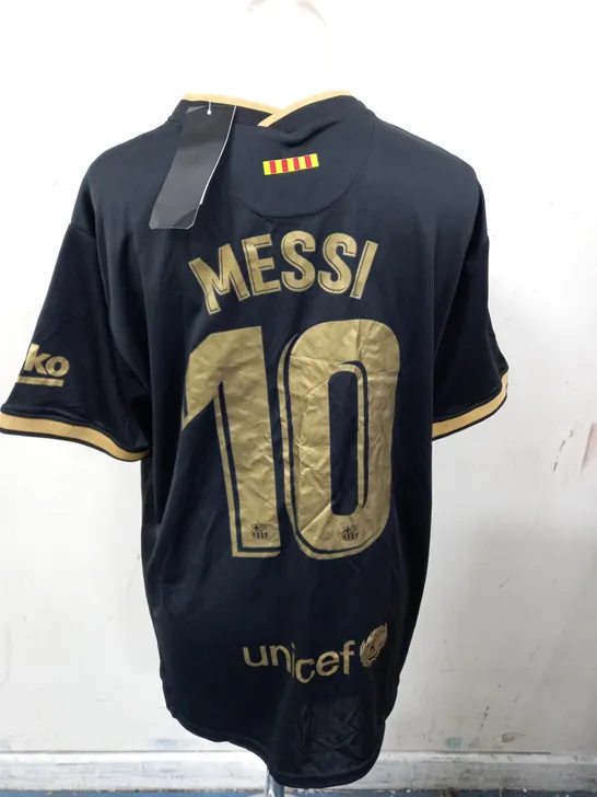 BARCELONA PERSONALISED FOOTBALL SHIRT - MESSI - L