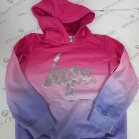 GIRLS HYPE LOGO HOODIE SIZE 11-12 YEARS