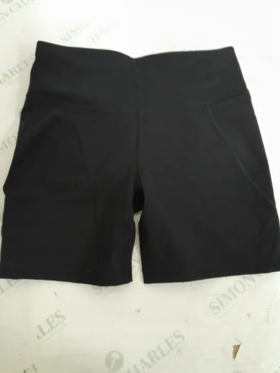 SWEATY BETTY POWER INSEAM BLACK SHORTS - SMALL