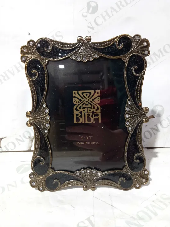 HOUSE OF FRASER BAROQUE EPOXY FRAME IN BLACK - 12CM X 17CM APPROX