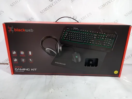 BOXED BLACKWEB 4 IN 1 GAMING KIT