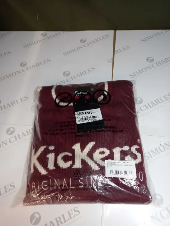 BAGGED KICKERS KNITTED JUMPER SIZE M