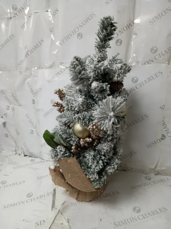 FROSTED ROSE TABLE TOP TREE RRP £29.99