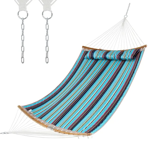 BOXED COSTWAY OUTDOOR HAMMOCK WITH DETACHABLE PILLOW