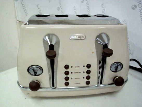 DELONGHI ICONA VINTAGE 4 SLOT TOASTER