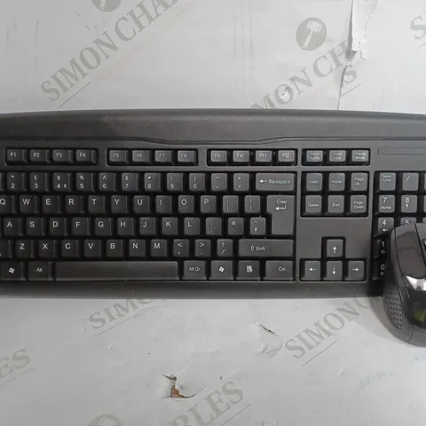 WIRELESS KEYBOARD & MOUSE COMBO IN BLACK