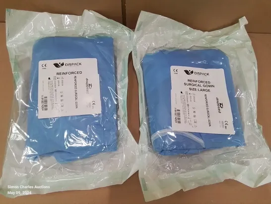 PALLET OF APPROXIMATELY 550 ASSORTED BRAND NEW MEDICAL ITEMS TO INCLUDE - DISPACK REINFORCED SURGICAL GOWNS LARGE - POWDER FREE GLOVES SMALL - 20 PACKS OF FACE MASKS ETC 