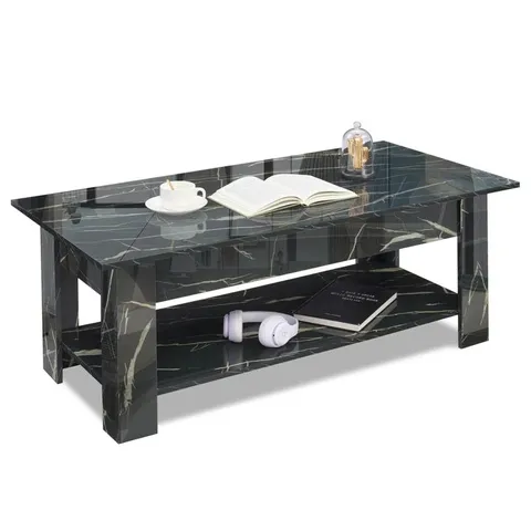 BOXED MIKELA HIGH GLOSS LIFT TOP 4 LEGS COFFEE TABLE