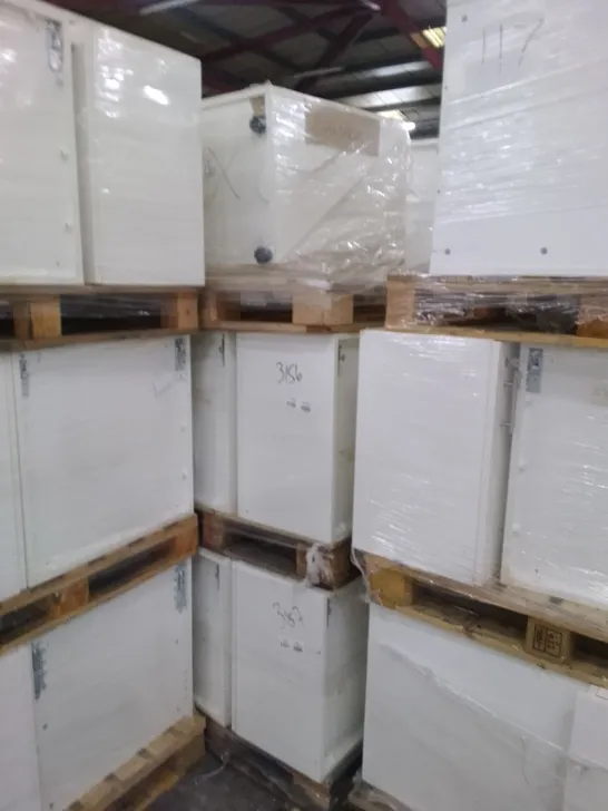 3 PALLETS OF ASSORTED WHITE PAINTED FURNITURE