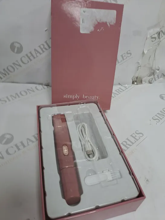 SIMPLY BEAUTY 2 IN 1 SUPER SMOOTH FACE & BROWS HAIR REMOVER, BLUSH