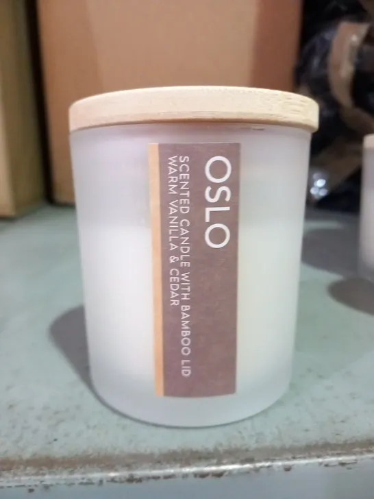 APPROXIMATELY ASSORTED 22 OSLO SCENTED CANDLES 120G