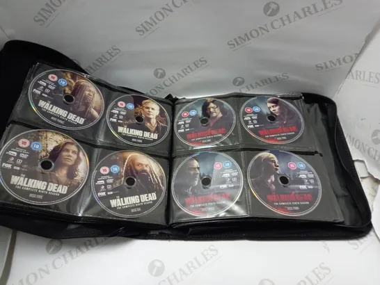 BOX OF ASSORTED CDS/DVD BOX SETS TO INCLUDE WALKING DEAD, BREAKING BAD, GAME OF THRONES ETC