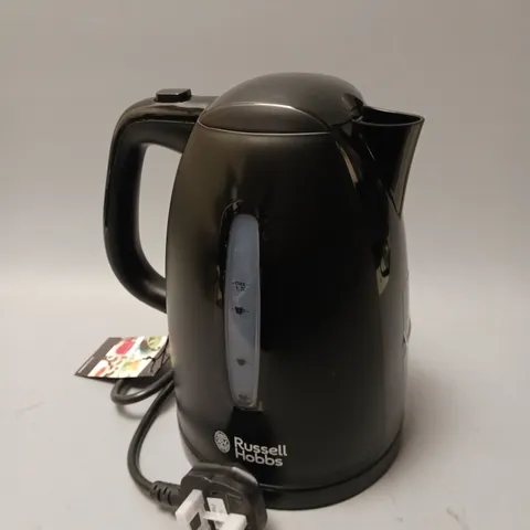 BOXED RUSSELL HOBBS TEXTURES BLACK KETTLE 