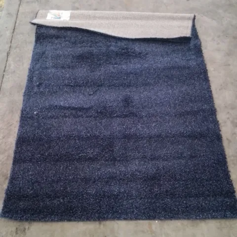 BALI SHAGGY PLAIN NAVY RUG // SIZE: 140 X 200CM