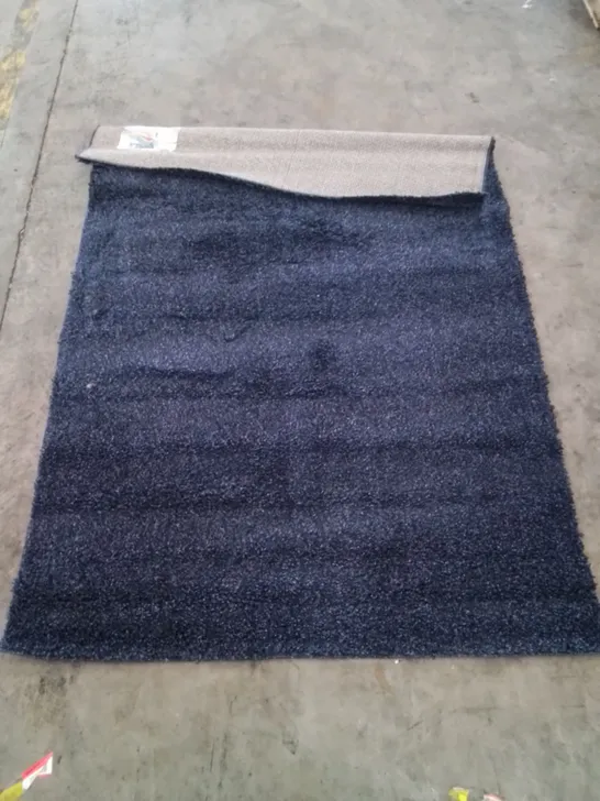 BALI SHAGGY PLAIN NAVY RUG // SIZE: 140 X 200CM