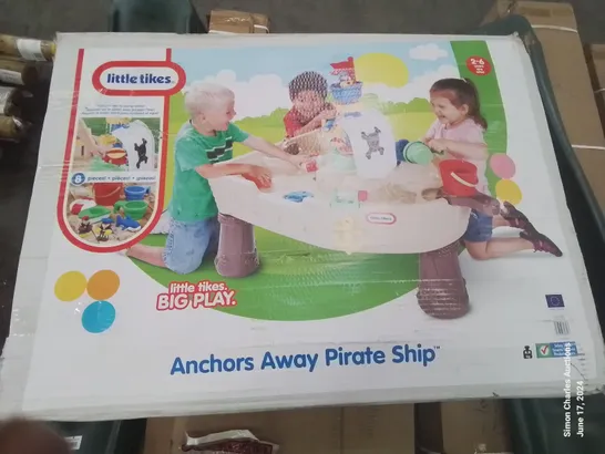 BOXED LITTLE TIKES ANCHORS AWAY PIRATE SHIP WATER TABLE - COLLECTION ONLY RRP £110