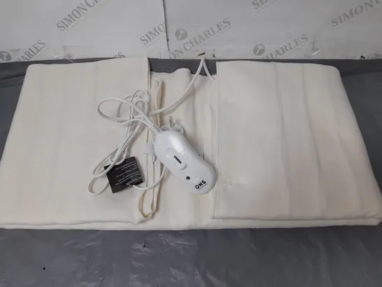 BOXED ONLINE HOME SHOP ELECTRIC BLANKET CREAM