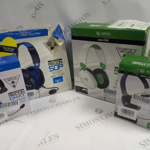 APPROXIMATELY 30 ASSORTED TURTLEBEACH HEADSETS TO INCLUDE RECON CHAT, RECON 50P, RECON 70, ETC