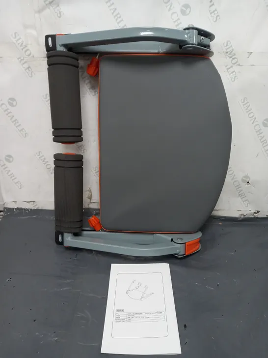 ANZ TRADING ABDOMINAL TRAINER IN GREY & ORANGE 