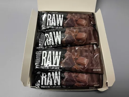 BOXED WARRIOR RAW PROTEIN FLAPJACKS - CHOCOLATE BROWNIE (11 IN BOX)