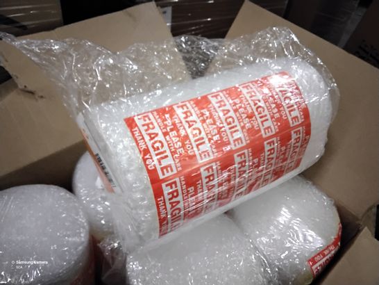 PALLET OF APPROXIMATELY 34 CASES EACH CONTAINING 6 ROLLS OF BUBBLE WRAP 300 × 11mm