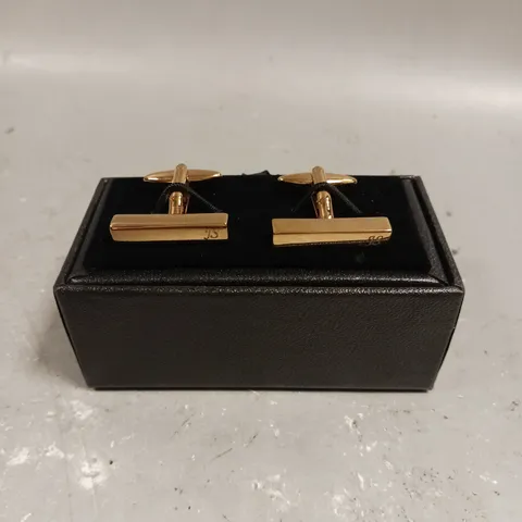 BOXED DESIGNER PERSONALISED 'JS' CUFF LINKS	