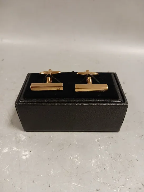 BOXED DESIGNER PERSONALISED 'JS' CUFF LINKS	