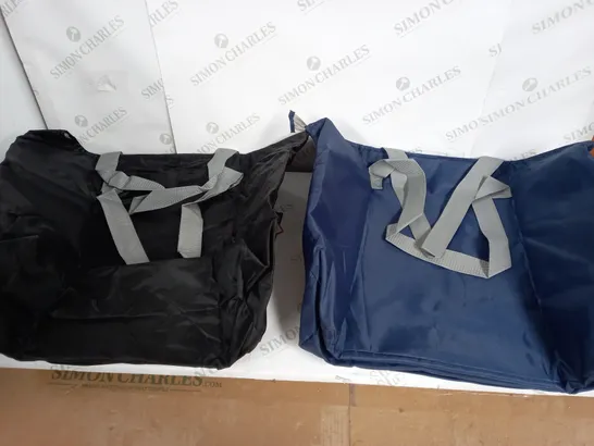 CALIFORNIA INNOVATIONS NAVY BLUE AND BLACK FOLDABLE BAGS