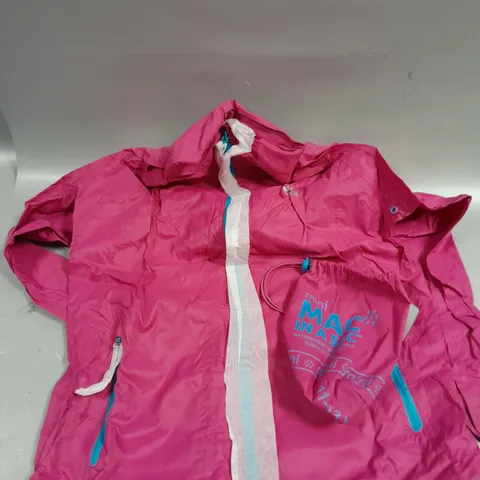 MINI MAC IN A SAC CHILDRENS WATERPROOF JACKET IN FUCHSIA - 11-13YRS 