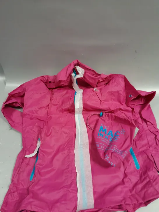 MINI MAC IN A SAC CHILDRENS WATERPROOF JACKET IN FUCHSIA - 11-13YRS 