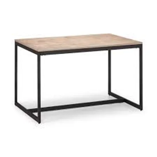 BOXED GRADE 1 BLACK/SONOMA OAK-EFFECT TRIBECA DINING TABLE (1 BOX)