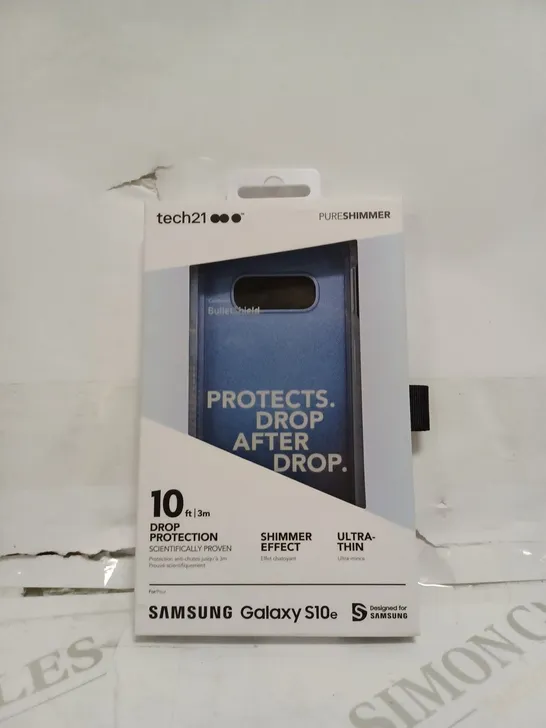 LOT OF 79 X TECH21 PURE SHIMMER HARDSHELL CASE FOR GALAXY S10E - BLUE