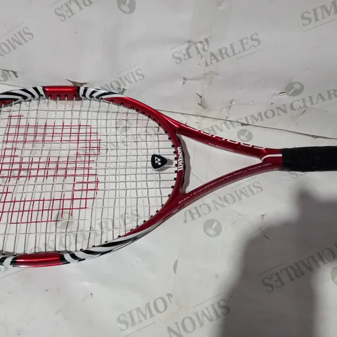 WILSON TENNIS RACKET IN RED/WHITE/BLACK