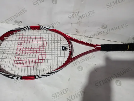 WILSON TENNIS RACKET IN RED/WHITE/BLACK