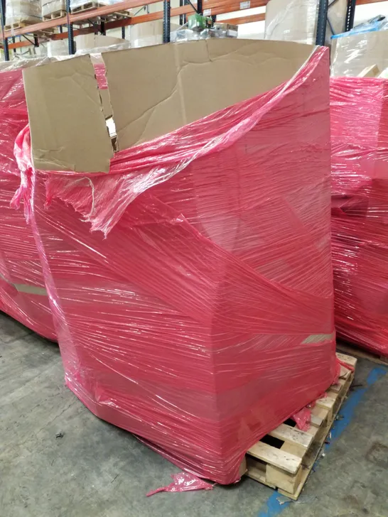 PALLET OF ASSORTED PRODUCTS INCLUDING OFFICE CHAIR, ELECTRIC DARTBOARD, TRUNKI KIDS SUITCASE, TOILET SEAT, QUAD CANE