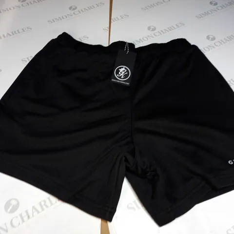 GYMKING BROOKLYN MESH SHORTS IN BLACK - LARGE